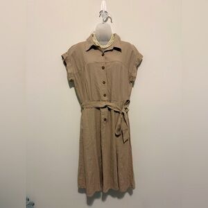 💝NWT Calvin Klein Khaki dress 👗 size 12